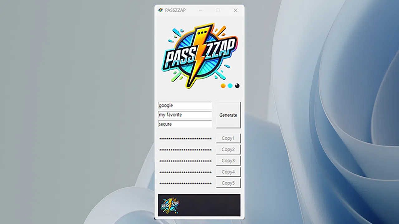 PASSZZAP Screenshot 1