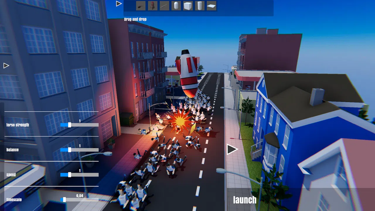 Chat Ragdoll Racing Screenshot 1