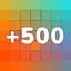 Collect 500 points icon