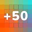 Collect 50 points icon