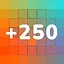 Collect 250 points icon