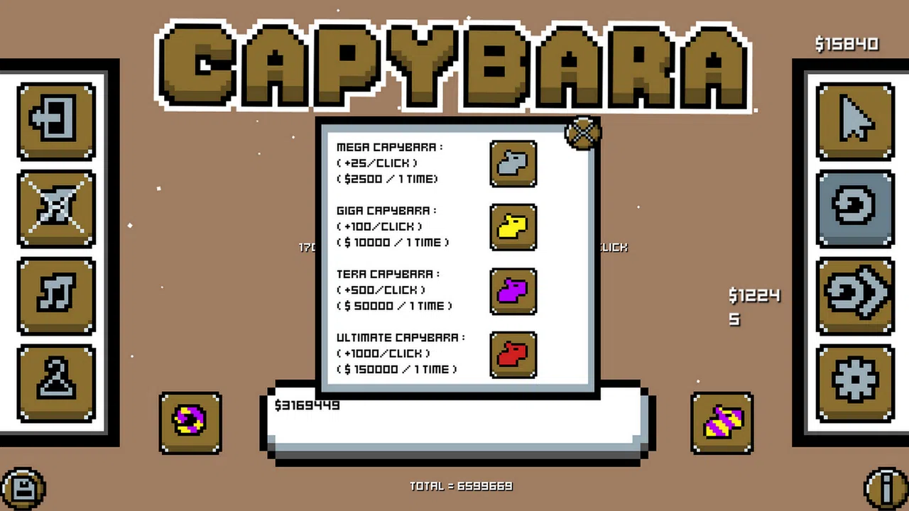 Capybara Achievement Clicker Screenshot 7