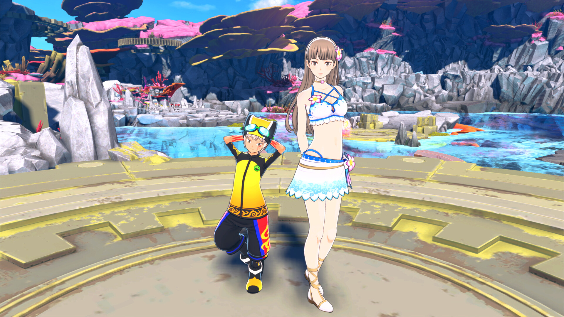 Digimon Story Time Stranger - Costume Swimwear Set Screenshot 2