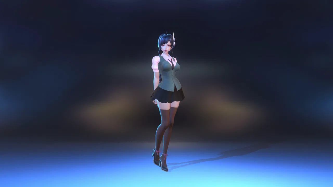 Angel Legion-DLC School Uniform C Screenshot 2