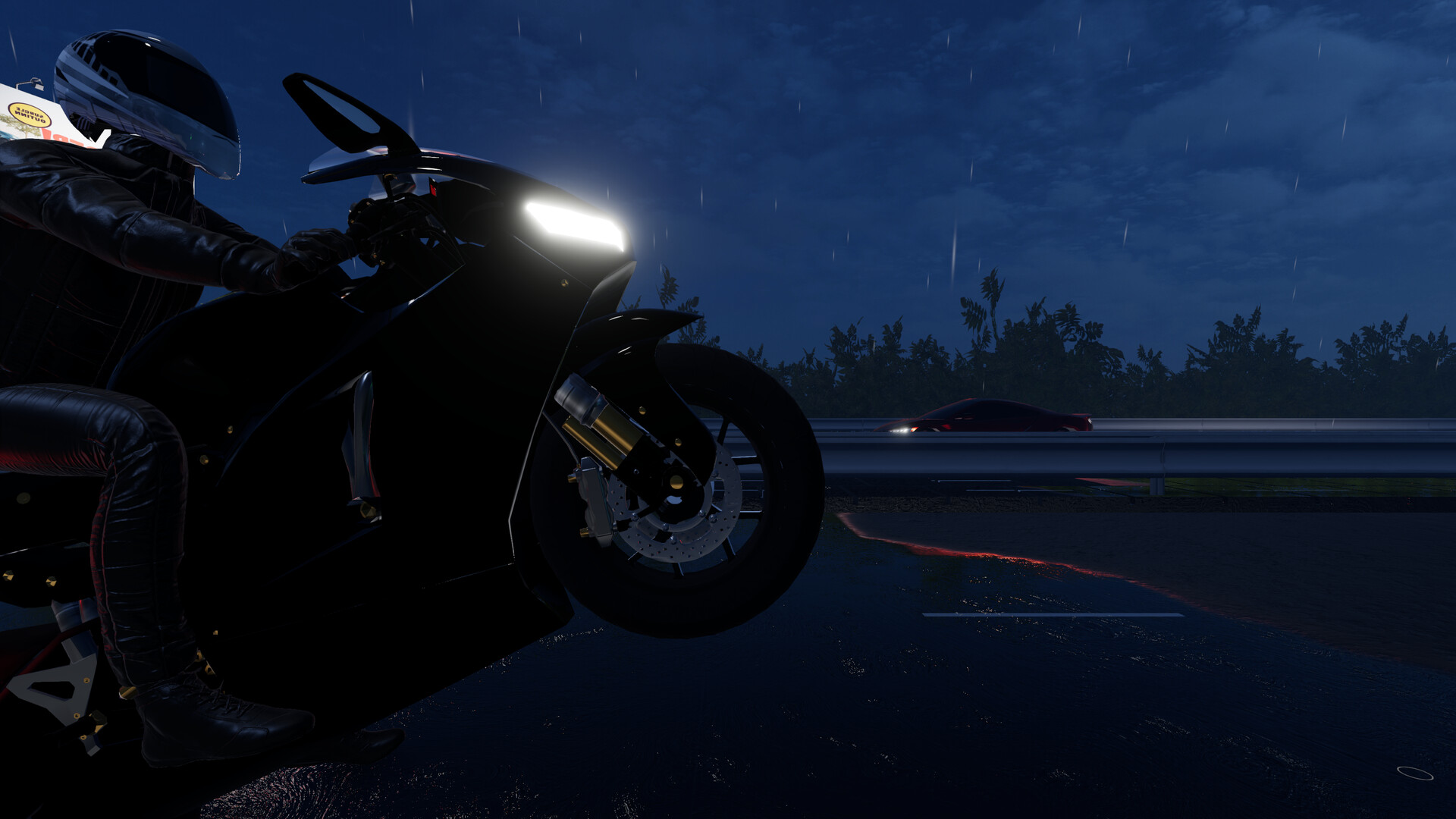 Motorcycle Night Ride Screenshot 0