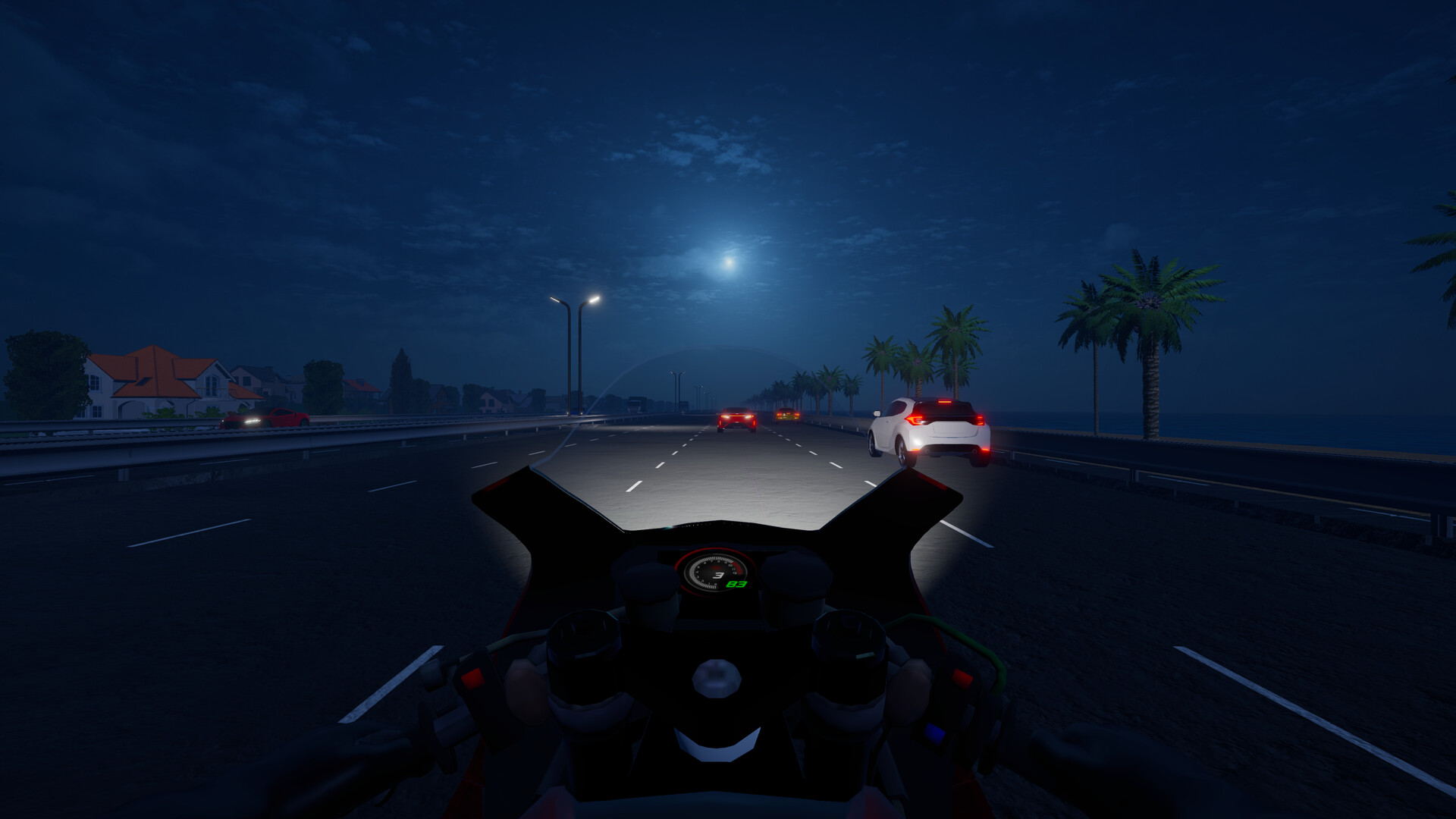 Motorcycle Night Ride Screenshot 3