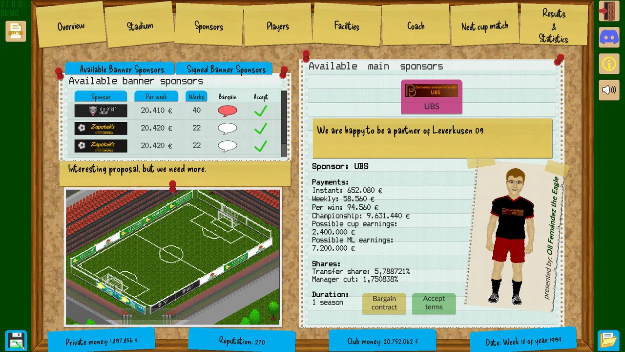 Boeckham's Football Manager Screenshot 10