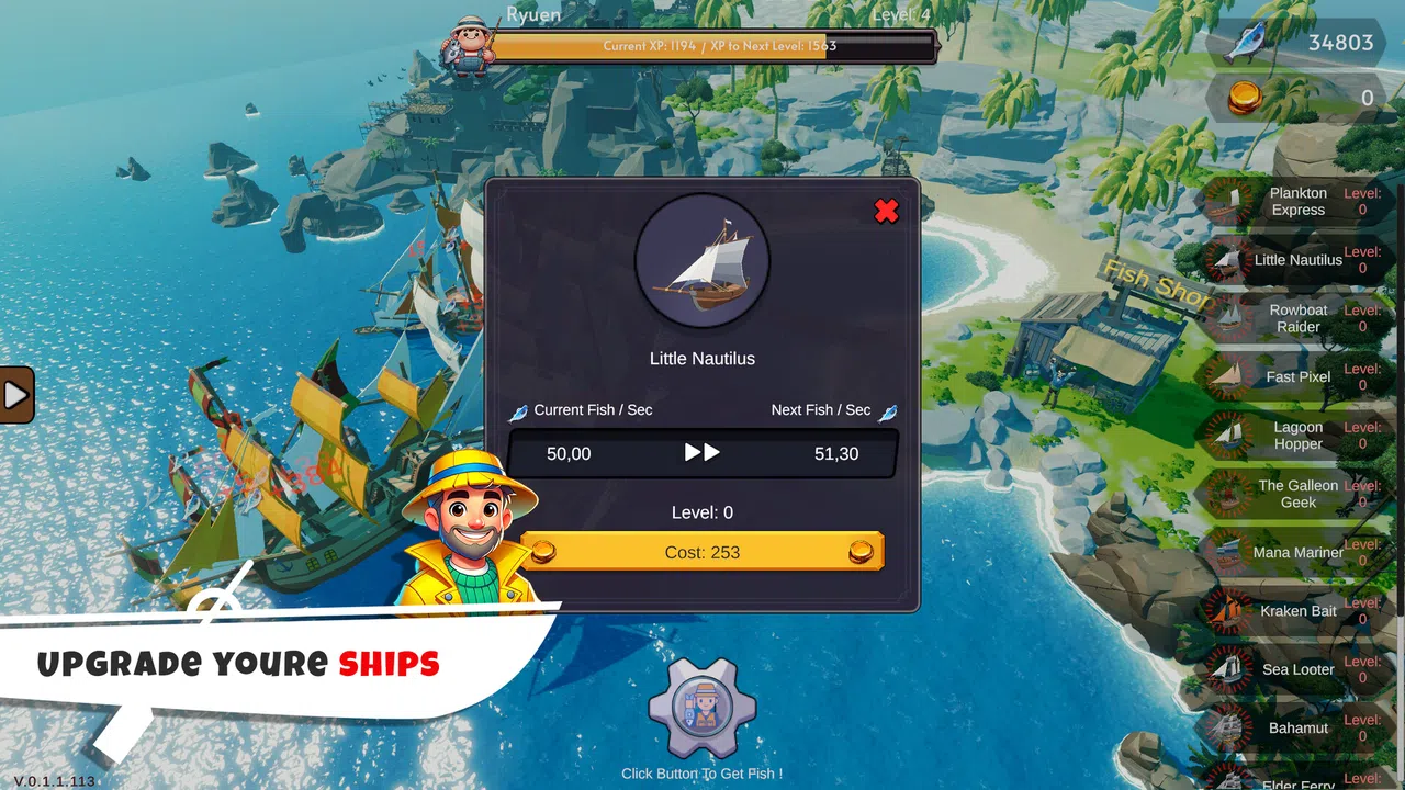 Fisher Idle Demo Screenshot 2