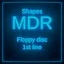 Floppy disc Level 1st line icon