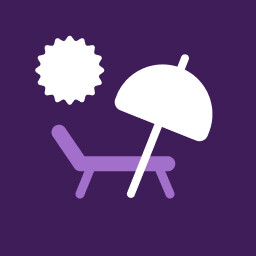 Sunbathing icon
