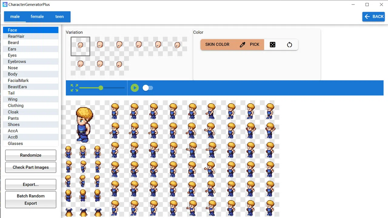 Character Generator Plus Screenshot 0