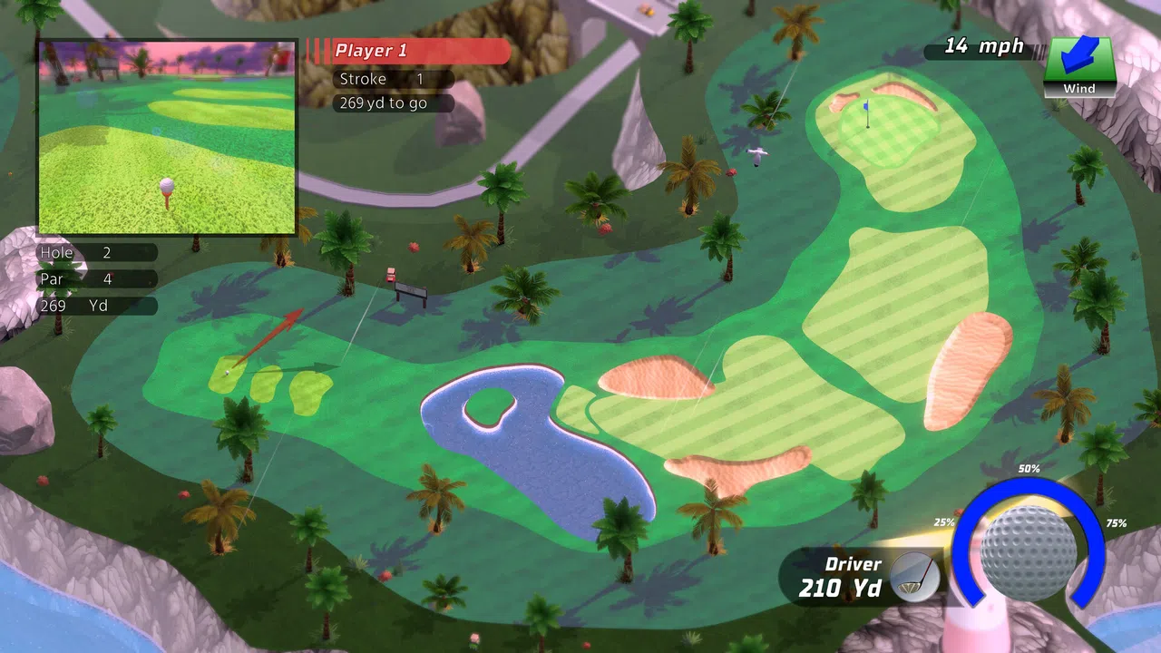 Golf Up Tropical Screenshot 1