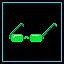 Green glasses icon