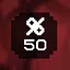 Complete 50% of the levels icon