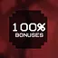 Collect 100% of the bonuses icon