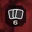 Have 6 cards icon