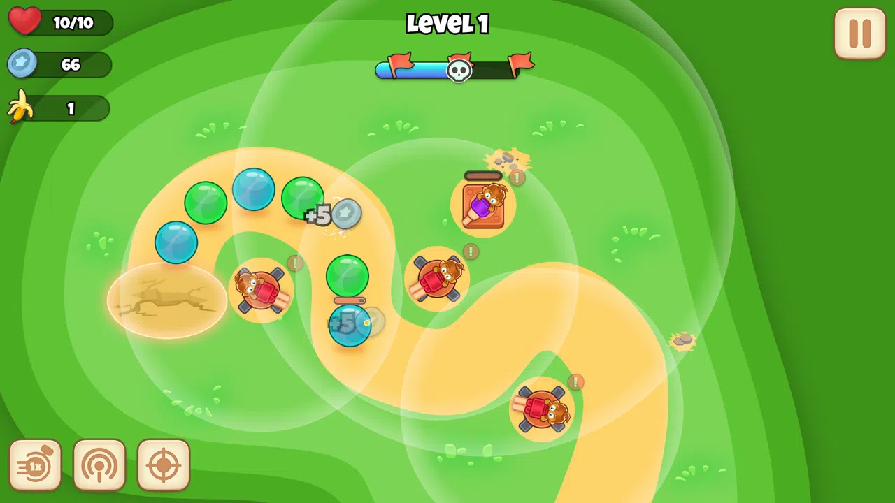 Monkey Bubble Defense Demo Screenshot 0