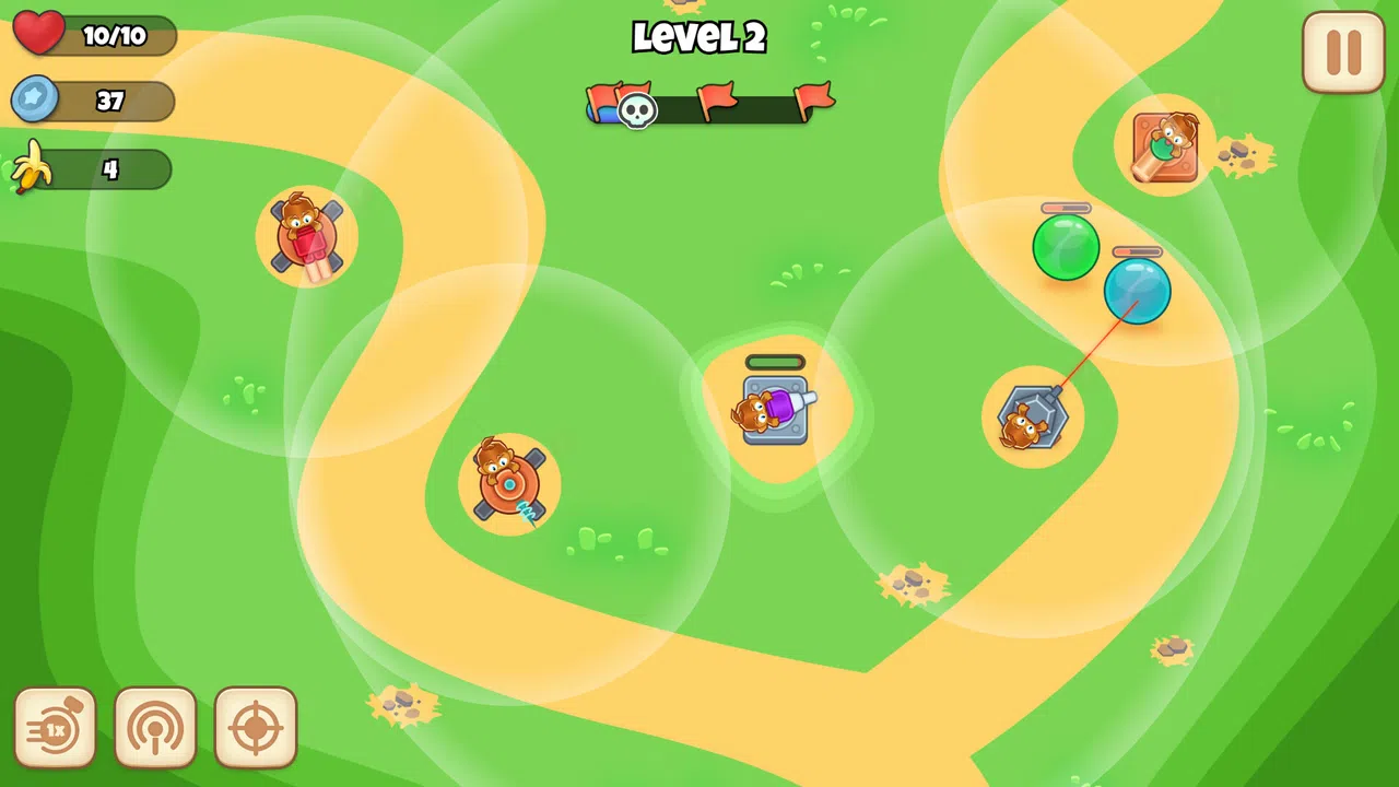 Monkey Bubble Defense Demo Screenshot 3
