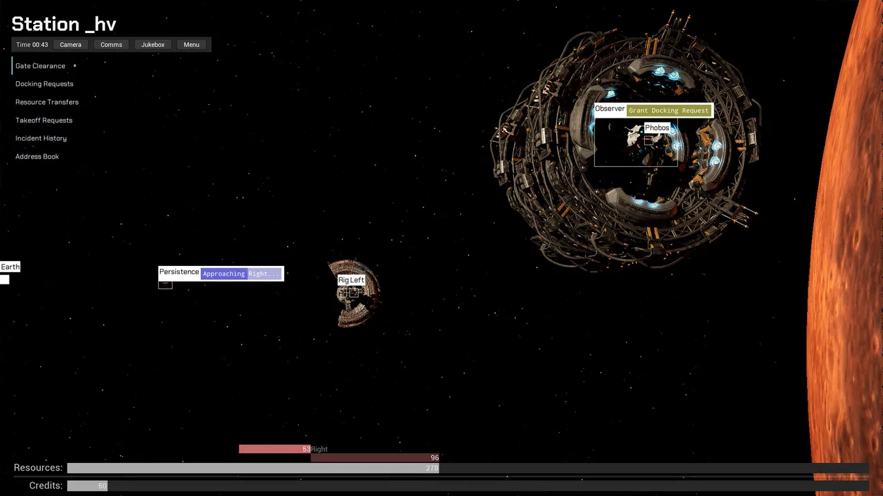 Delos: Space Traffic Control Screenshot 4