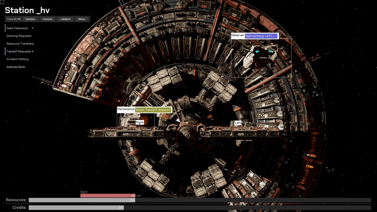 Delos: Space Traffic Control Screenshot 2