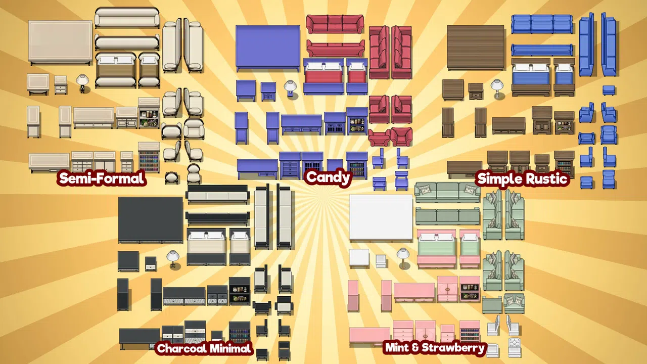 RPG Maker MV - KR Furniture Store - Modern Suites Tileset Screenshot 0