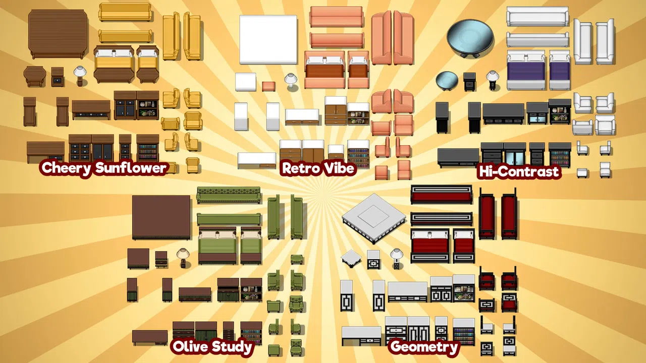 RPG Maker MZ - KR Furniture Store - Modern Suites Tileset Screenshot 0
