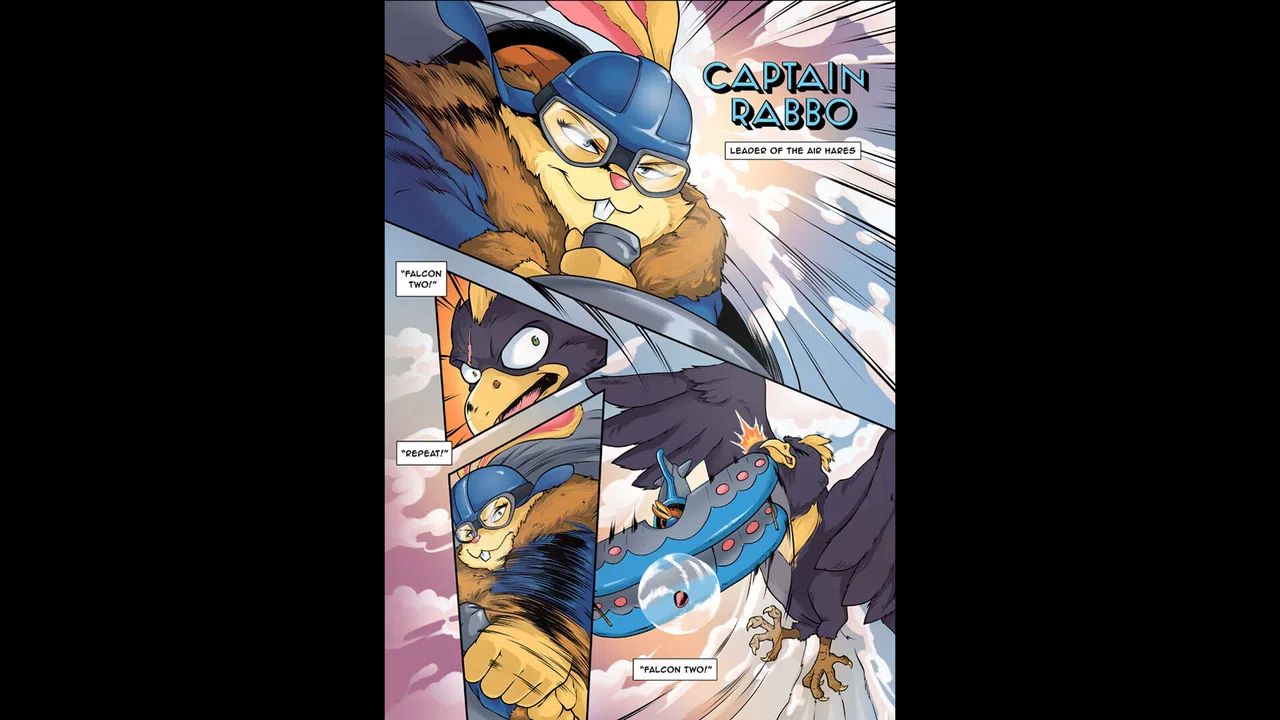 Air Hares: Floppy Flights of Fancy- Digital Comic Book Screenshot 4