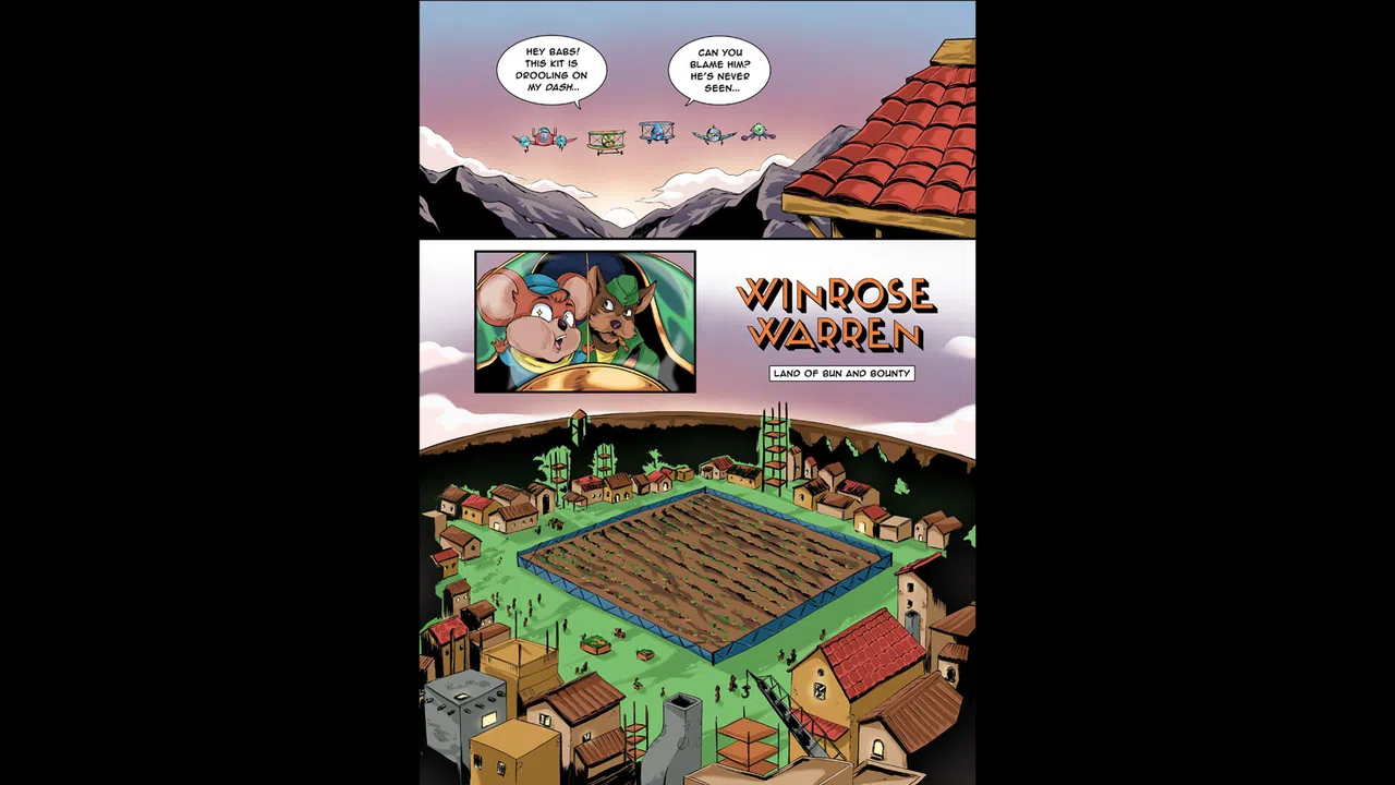 Air Hares: Floppy Flights of Fancy- Digital Comic Book Screenshot 5