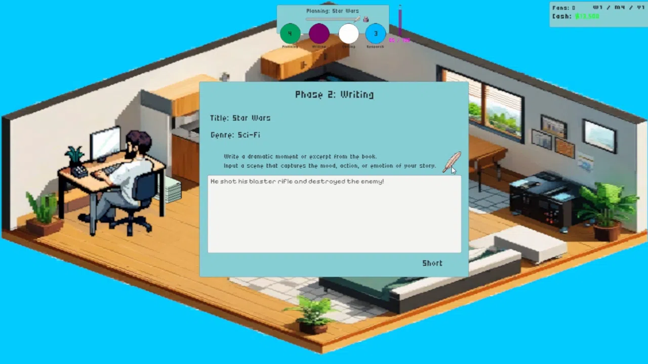 Writer Tycoon Screenshot 1