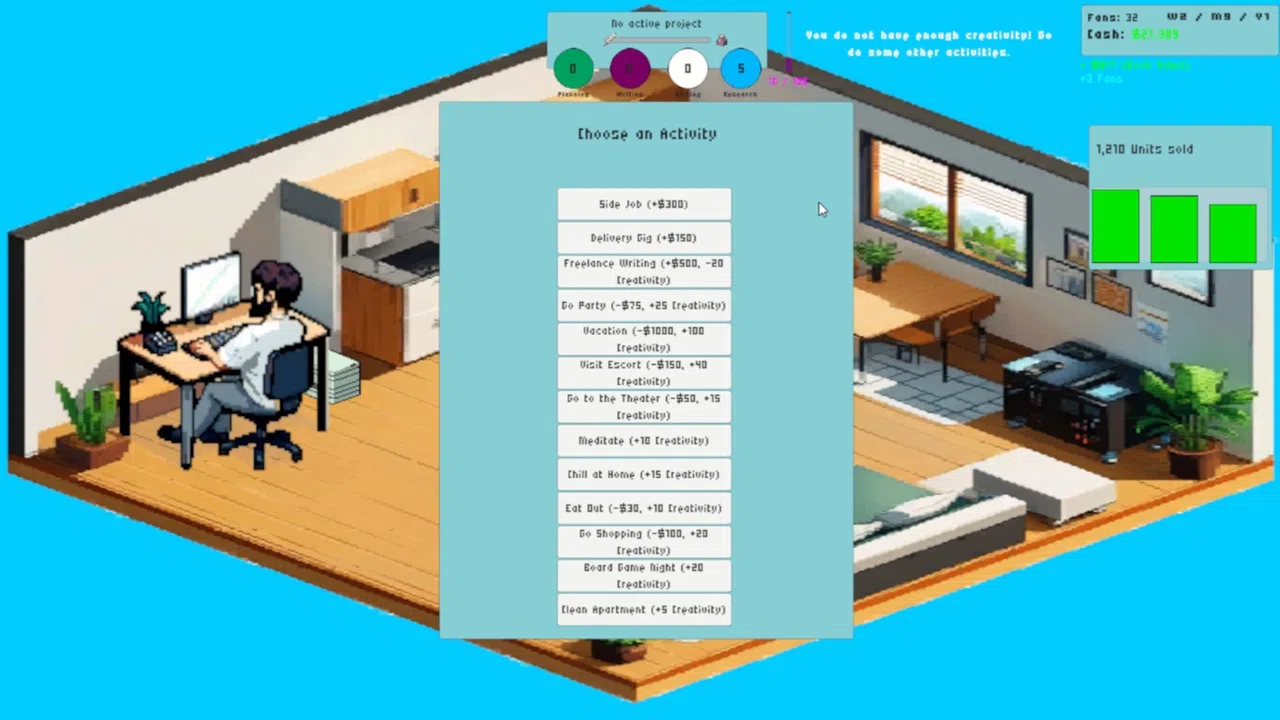 Writer Tycoon Screenshot 3