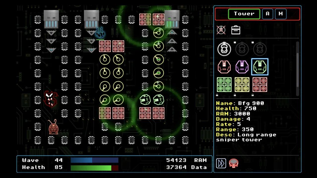 Neon D-Fence Remaster Demo Screenshot 2