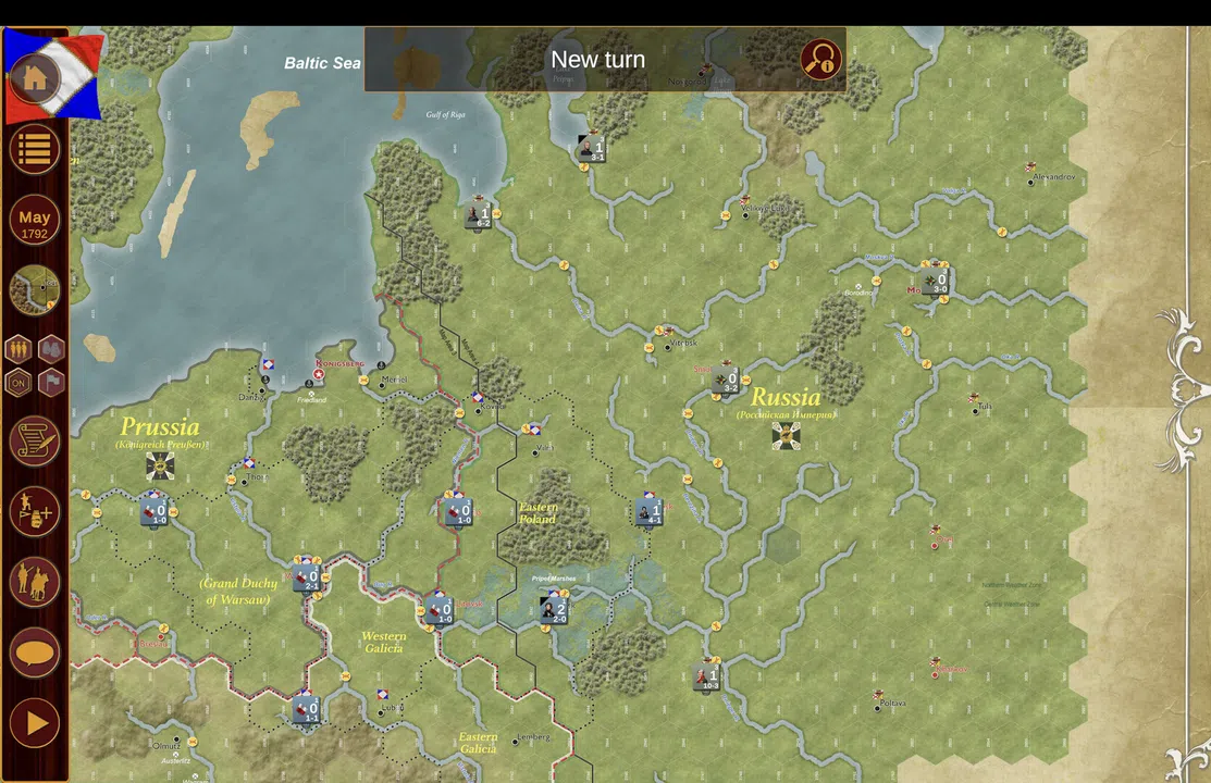 Napoleon's Eagles: Game of the Napoleonic Wars - Kosciuszko Screenshot 1