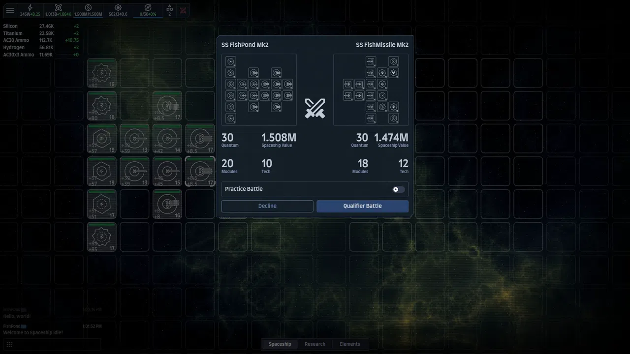 Spaceship Idle: Design, Build, Explore & Battle Demo Screenshot 2