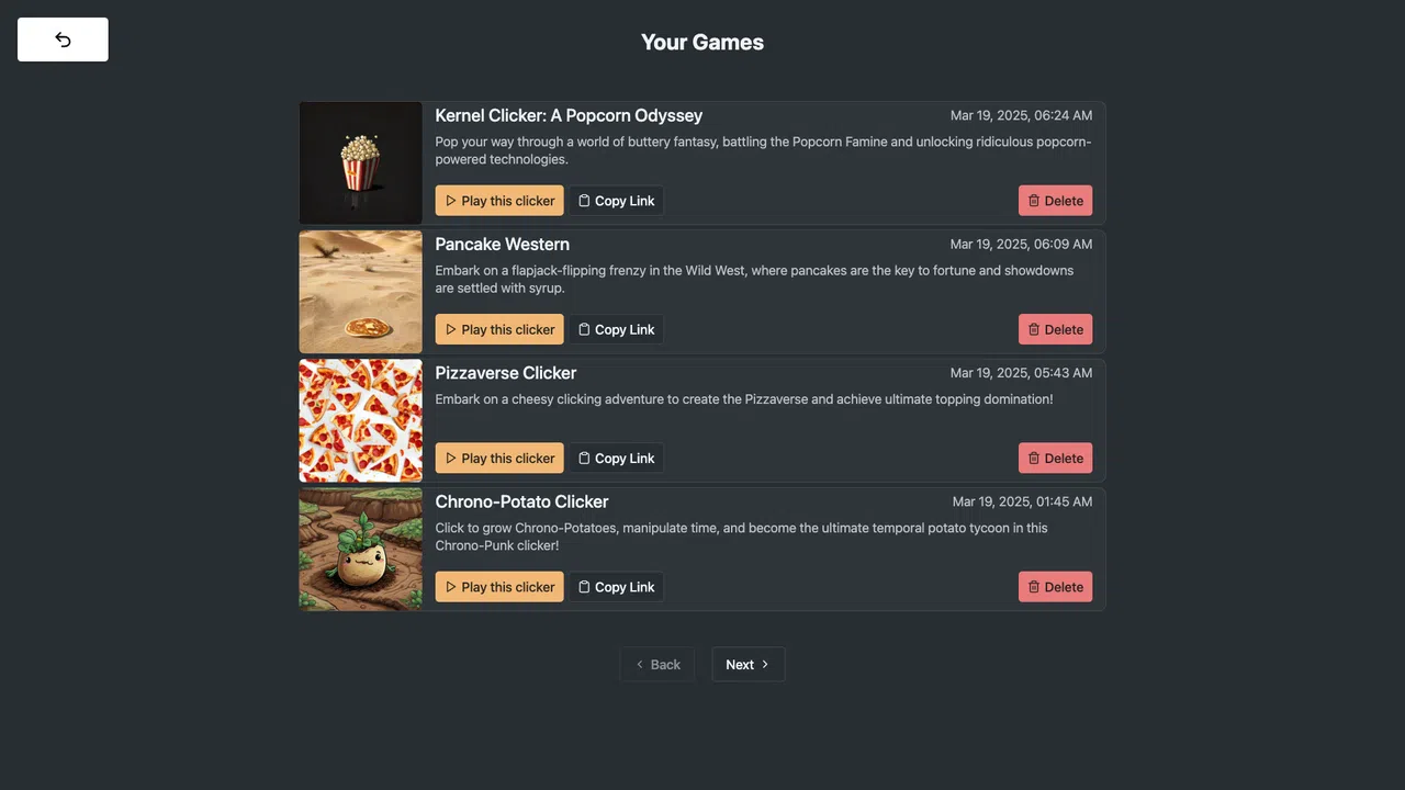 Clicker Maker Screenshot 1