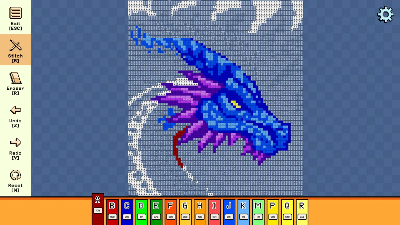 Pixel Cross Stitch - Mythical Monsters Pack 3 Screenshot 3