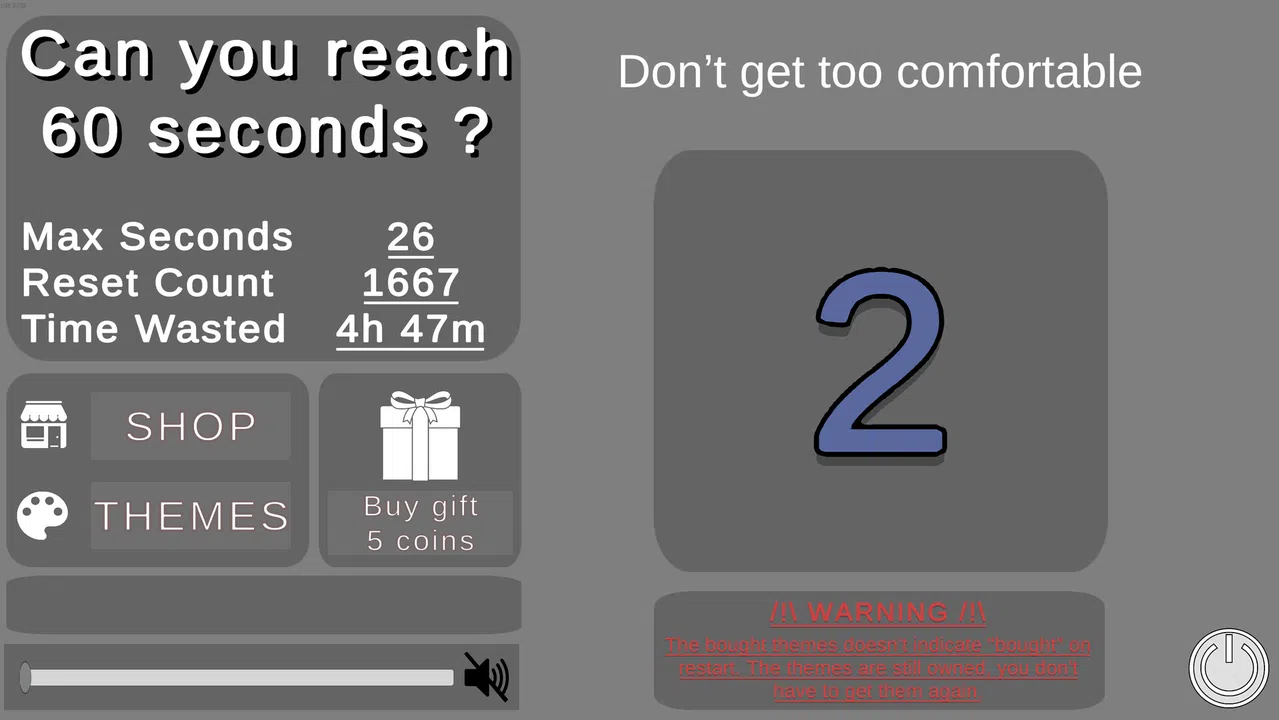 Can you reach 60 seconds Screenshot 1