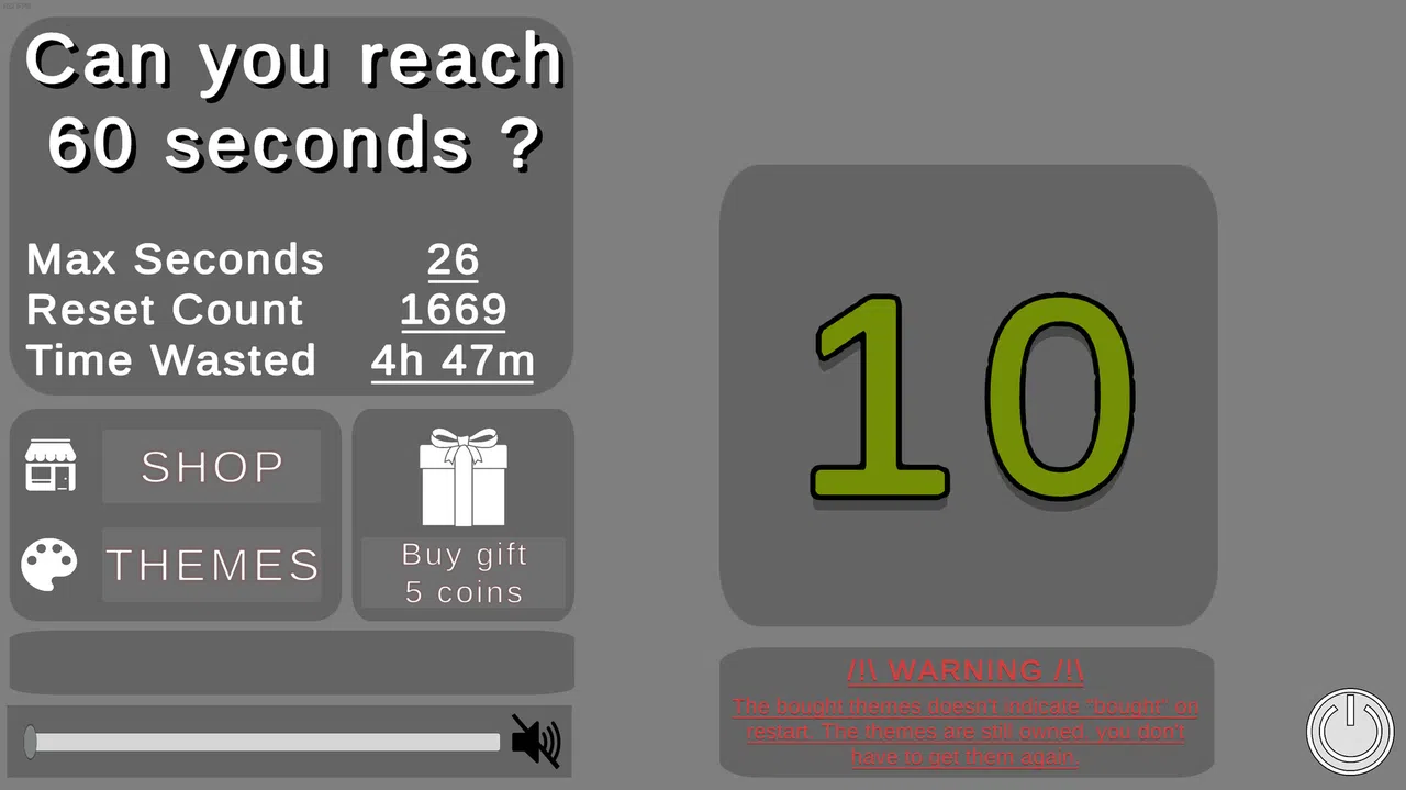 Can you reach 60 seconds Screenshot 2