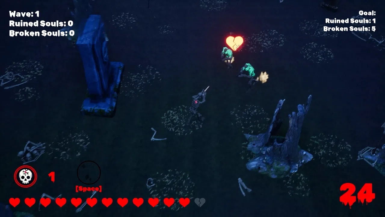 Broken Scary Skeleton Screenshot 2