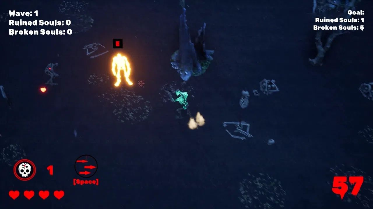 Broken Scary Skeleton Screenshot 1