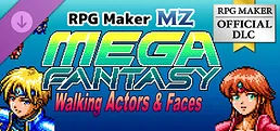 RPG Maker MZ - MEGA FANTASY Walking Actors and Faces