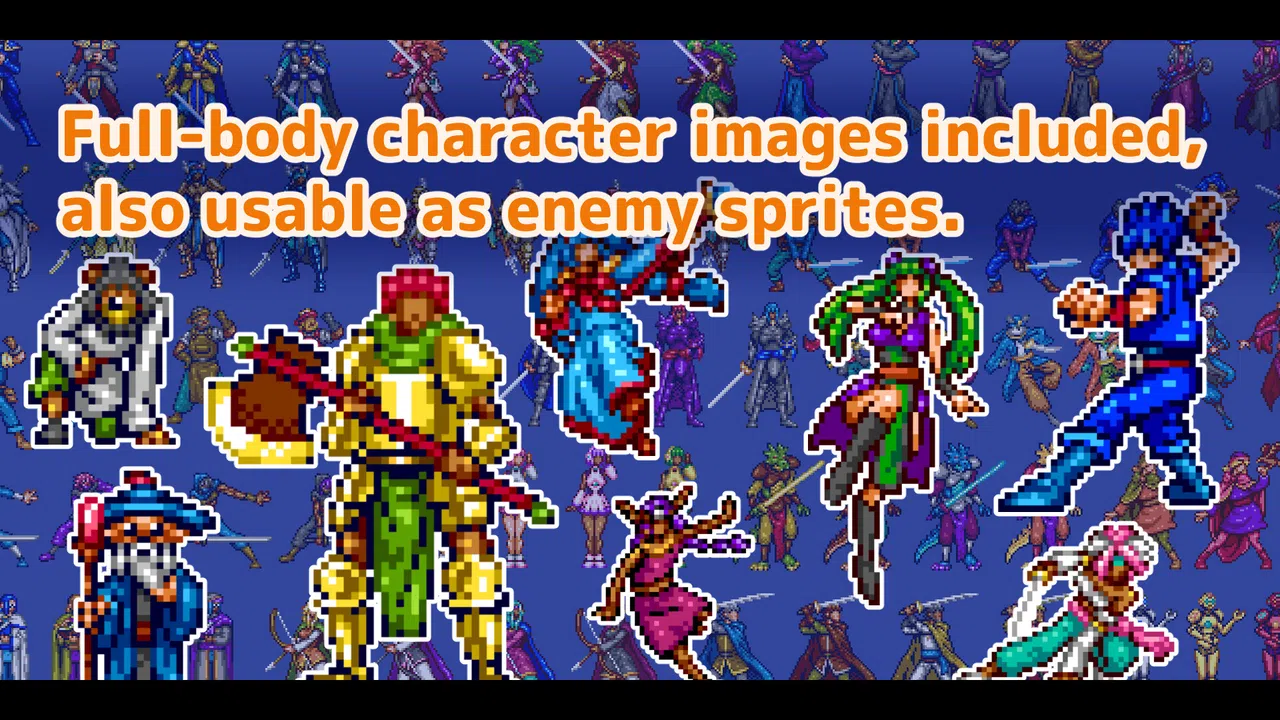 RPG Maker MZ - MEGA FANTASY Walking Actors and Faces Screenshot 7
