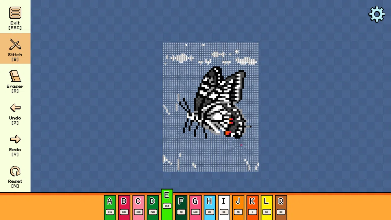 Pixel Cross Stitch - Flowers and Butterflies Pack 3 Screenshot 2