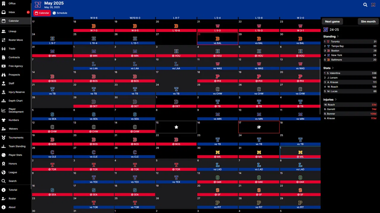 Baseball Legacy Manager 25 Screenshot 6