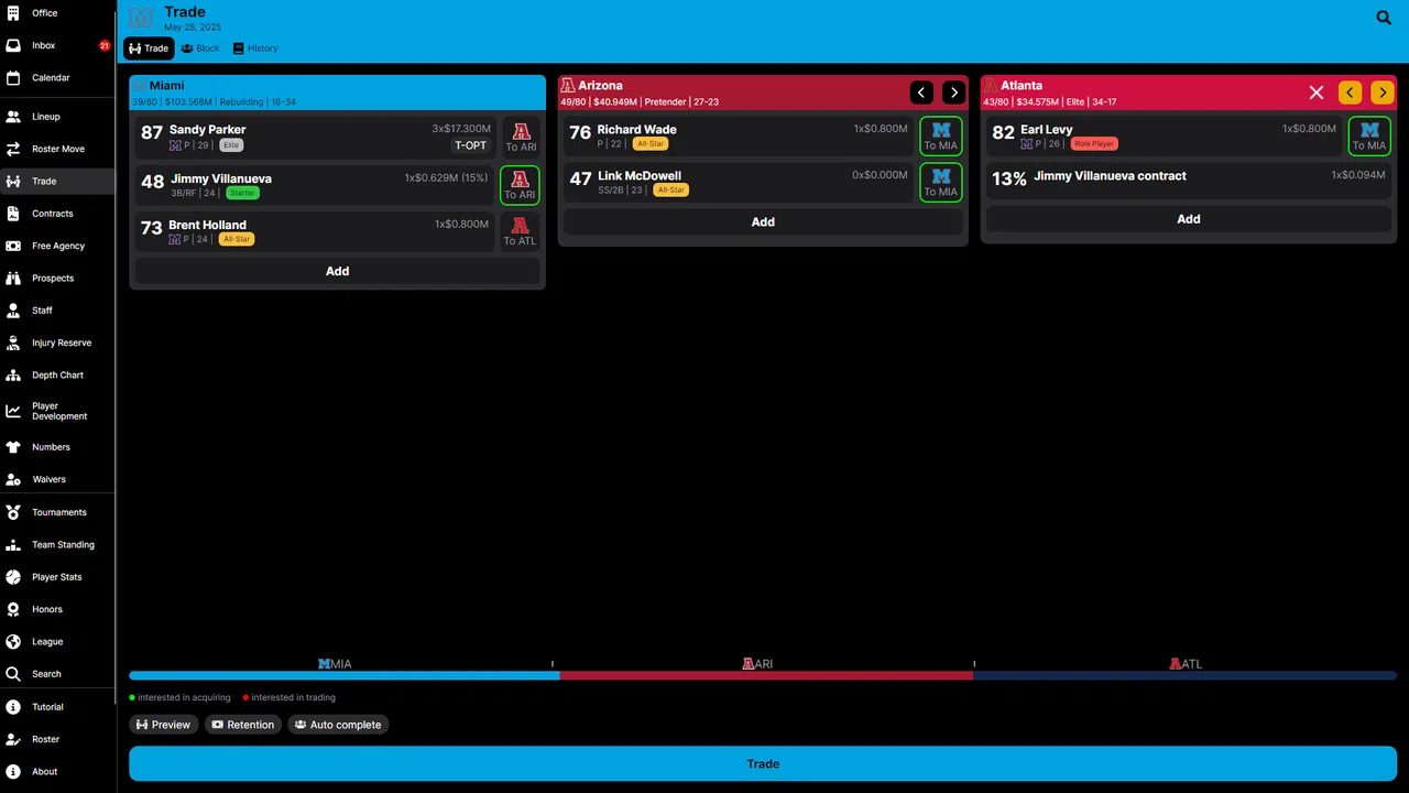 Baseball Legacy Manager 25 Screenshot 2