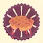 A delicious apple pie icon