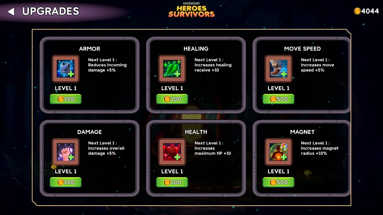 Legendary Heroes Survivors Screenshot 4