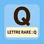 Lettre rare : Q icon