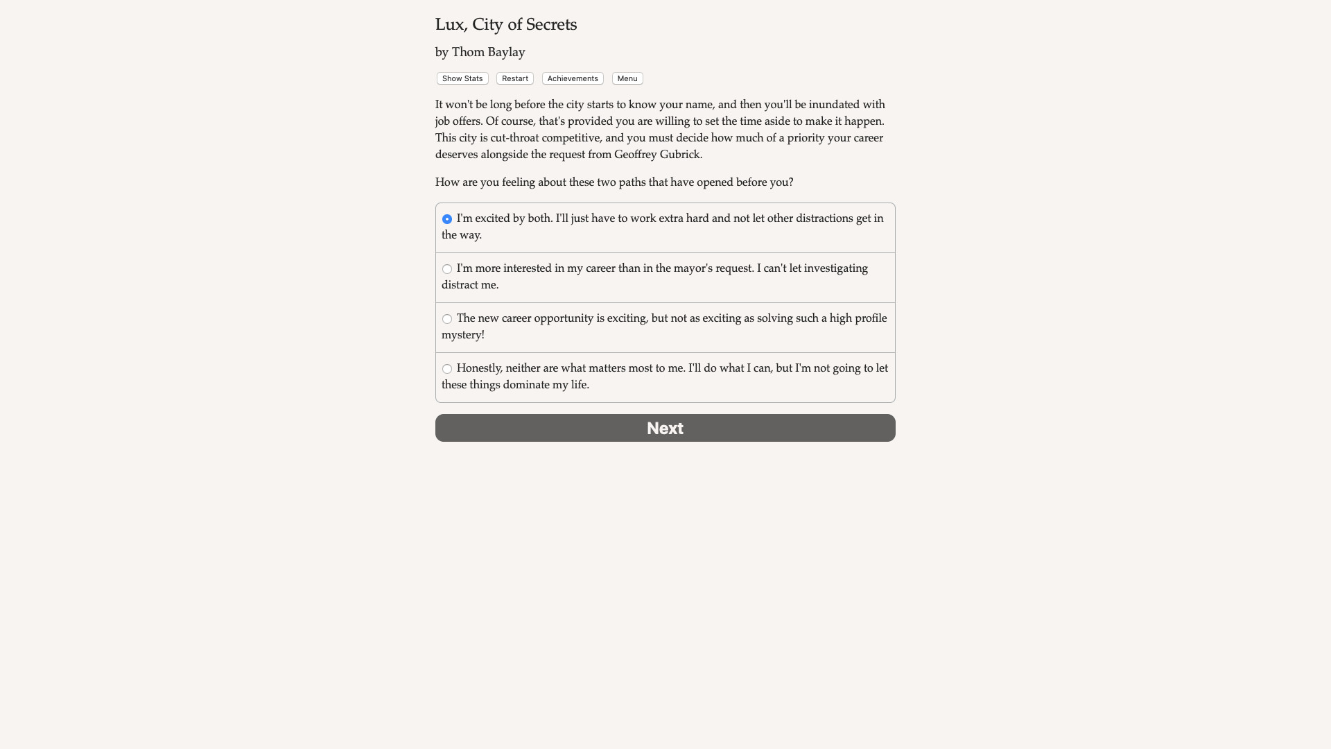 Lux, City of Secrets Screenshot 4