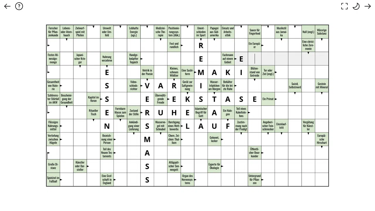 Kreuzwort++ Screenshot 1