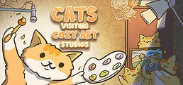 Cats Visiting Cozy Art Studios